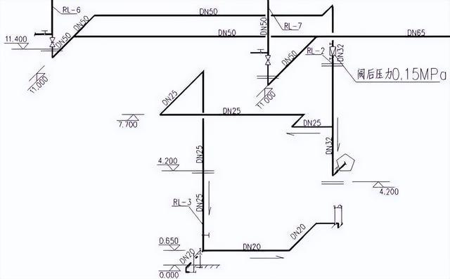三層熱水回水系統圖實例施工，連十層圖紙都有！快快學習一波！
